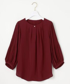 ANY SIS 【洗える】プリーツスリーブ ブラウス