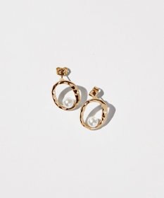 AMERICAN HOLIC オーバルパールピアス
