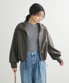 Green Parks フェイクレザードロストブルゾン