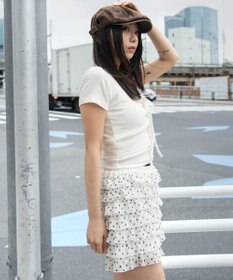 WEGO ヴィンテージライクレースアップT