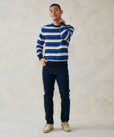 J.PRESS MEN ドライメッシュ ボーダーセーター