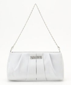 ANY SIS 【2WAY】ビジュー調タック パーティバッグ