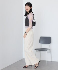 AMERICAN HOLIC ニュアンス柄プリントシアープルオーバー