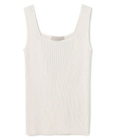 UNFILO スゴ機能 リブタンクトップ グレージュ