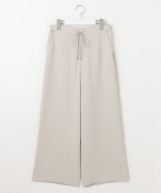 J.PRESS LADIES L 【洗える・吸水速乾・接触冷感・セットアップ対応】Light ジョーゼット ワイド パンツ