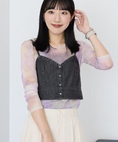 AMERICAN HOLIC ニュアンス柄プリントシアープルオーバー