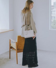 TOPKAPI 【TREASURE TOPKAPI】フロントステッチ レザーミニショルダーバッグ