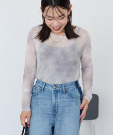 AMERICAN HOLIC ニュアンス柄プリントシアープルオーバー