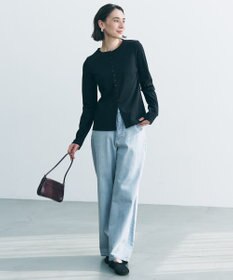 UNFILO 【UNFILO DENIM/新色追加】撥水ストレッチ ルーズワイドデニム