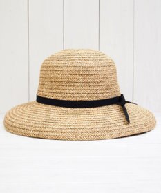 石田製帽 ペーパーブレードミックス　ワイドカサブランカ