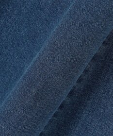 組曲 S ライトデニム ビット付きフレアスカート