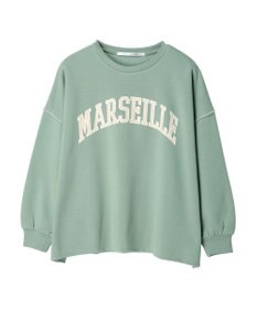 Green Parks ・ＲＡＹ　ＣＡＳＳＩＮ　ロゴｐｔカラーステッチスウェット