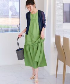 Tiaclasse シアーショートカーディガン