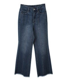 earth music&ecology フロントシームセミフレアデニムパンツ