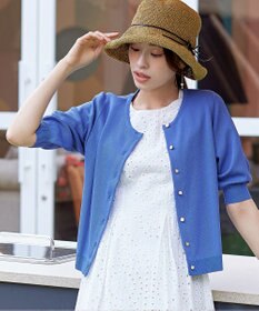 Tiaclasse ナチュラルな風合いのアンダリミックスクロシェハット