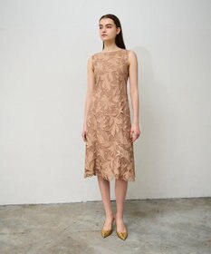 GRACE CONTINENTAL ケミカルリーフドレス