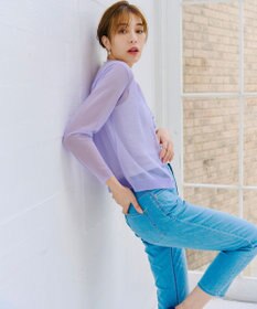 Tiaclasse シアーショートカーディガン