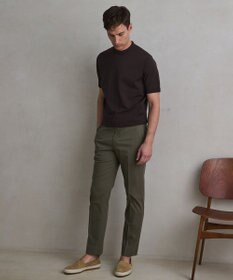 GOTAIRIKU 仕事で着られる綿パン【吸水速乾/ストレッチ/折り目加工】クールマックスコットンパンツ_ノータック（26年モデル）