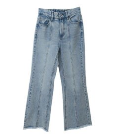 earth music&ecology フロントシームセミフレアデニムパンツ