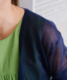 Tiaclasse シアーショートカーディガン
