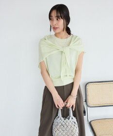 CRAFT STANDARD BOUTIQUE 【2点SET】ストール付きノースリーブニットプルオーバー