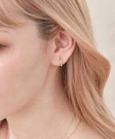 Phoebe 【金属アレルギー対応】【痛くないシリーズ】ミルキーウェイライトフィットイヤリング　ローズゴールド