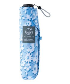 MOONBAT urawaza slim(ウラワザ スリム) 3秒でたためる傘 折りたたみ傘 フローティングフラワー 大きめ55cm UV