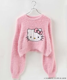 WEGO 【サンリオ】HELLOKITTYコラボシャギーニット