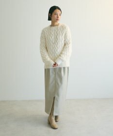 Green Parks armonia．シャギーケーブルニット