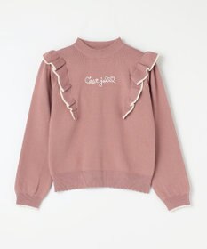 ANY KIDS 肩フリル しあわせタッチ ニット