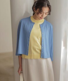 組曲 マイラックカラー カーディガン