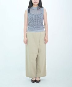 TOQUE 25SS新作〈大草直子さんアドバイザー〉【天然素材】シルク×コットン粗メッシュニットノースリーブ