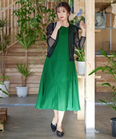 Tiaclasse シアーショートカーディガン