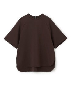 UNFILO BEAUTY FORM JERSEY Light バックZIPトップス ブラウン