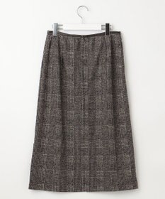 J.PRESS LADIES 【洗える】チェック ジャカード ナロー スカート