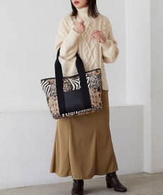 TOPKAPI 【TREASURE TOPKAPI】アニマルジャガード A4 トートバッグ