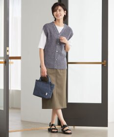 J.PRESS LADIES 【洗える】 シネコットン ニットジレ