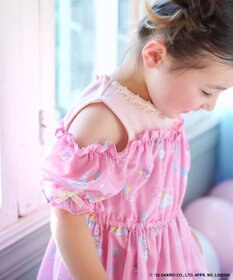 ANY KIDS 【any FAM× リトルツインスターズ 】キキ&ララ オン・オフショルダーワンピース