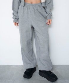 WEGO 【ウエストゴム/XSSMサイズ展開】スウェットワイドパンツ