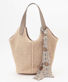 ANY SIS 【美人百花7月号掲載】2WAYスカーフ付ラウンドカゴ バッグ