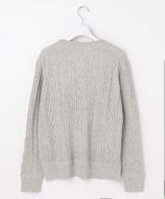 J.PRESS LADIES NEP クルーネック ケーブルニット