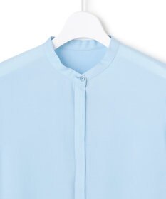 ICB L セルロースシルクビエラ ボウタイ付きブラウス