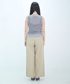 TOQUE 25SS新作〈大草直子さんアドバイザー〉【天然素材】シルク×コットン粗メッシュニットノースリーブ