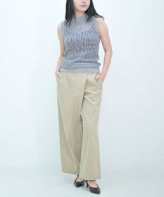 TOQUE 25SS新作〈大草直子さんアドバイザー〉【天然素材】シルク×コットン粗メッシュニットノースリーブ