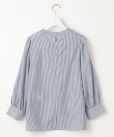 ANY SIS S 【洗える】フェイクパールストライプ ブラウス