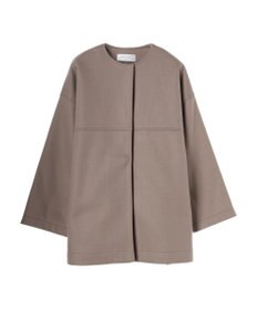 Green Parks 洗えるノーカラーショートコート