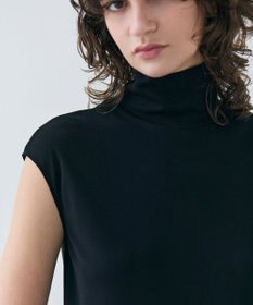 BEIGE， 【洗える・VERY 6月号掲載】MELLE / ジャージーハイネックカットソー