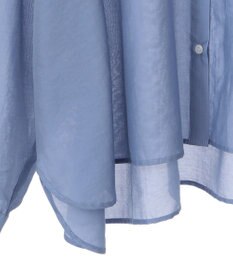 earth music&ecology ワイドシルエットシアーシャツ