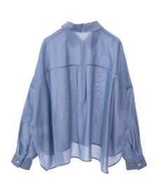 earth music&ecology ワイドシルエットシアーシャツ