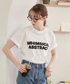 WEGO 【ANGIE VINTAGE】フロッキーロゴプリントTシャツ